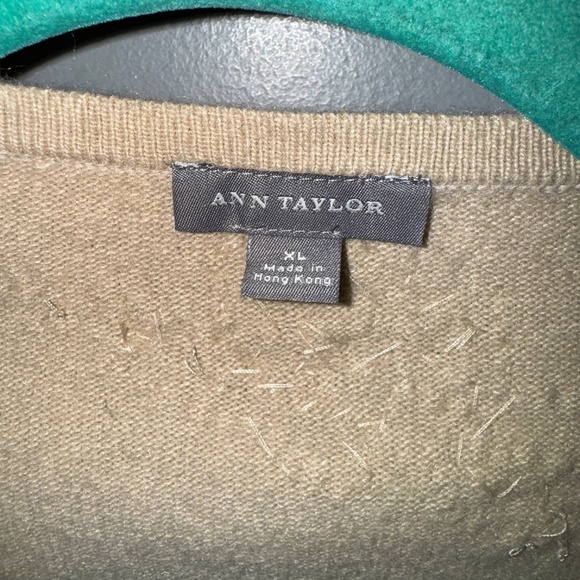 Ann Taylor Beaded Ultra Soft Angora Blend Sweater Cardigan Size XL - Picture 4 of 9